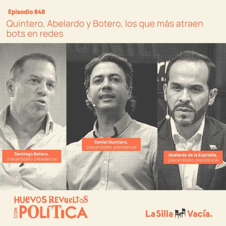 Quintero, Abelardo y Botero, los que más atraen bots en redes