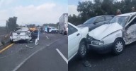Caos en Tultepec: carambola en el Circuito Exterior Mexiquense deja 9 heridos