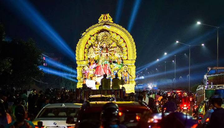 Traffic Advisory Issued For Durga Puja Immersion Processions In Bhubaneswar