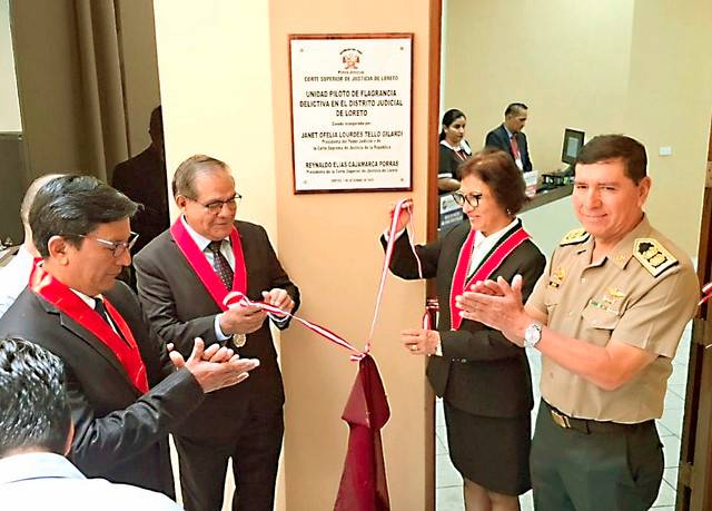 Corte de Loreto inaugura sede de flagrancia delictiva
