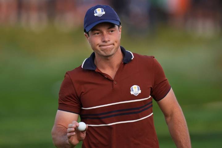 Viktor Hovland out of Ryder Cup singles with injury. Harris English has to sit