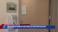 Family visits renovated Deaconess women's unit after pregnancy scare
