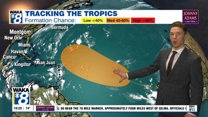 Mainly dry with warm days and mild nights Sunday into next week