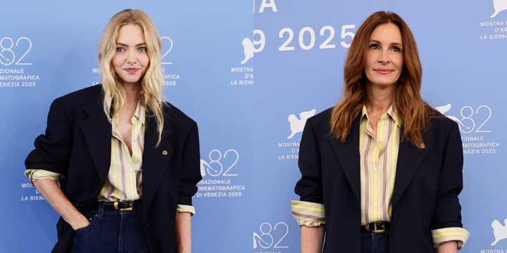 Amanda Seyfried Borrows Julia Roberts’ Outfit at Venice Film Festival 2025! | 2025 Venice Film Festival, Amanda Seyfried, Julia Roberts