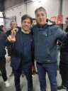 El titular de ATE Provincia, Claudio Arévalo, celebró la victoria Bonaerense junto a Kicillof