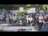 Labor Day protests call for workers' rights, school funding