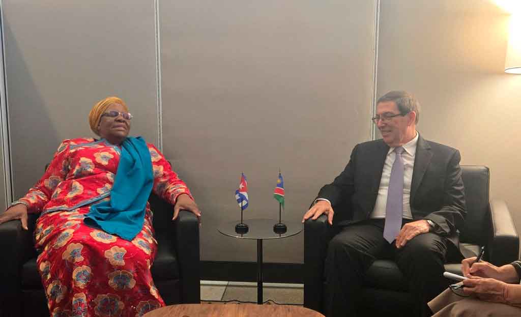 Canciller de Cuba dialoga con presidenta de Namibia (+Fotos)
