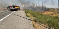 Brush fire shuts down part of Exit 173 on Interstate 84