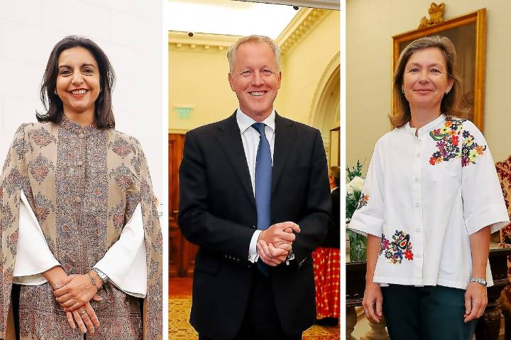 En fotos. El desfile de Francisco Ayala en el Palacio Madero Unzué y la presentación en sociedad del nuevo embajador británico