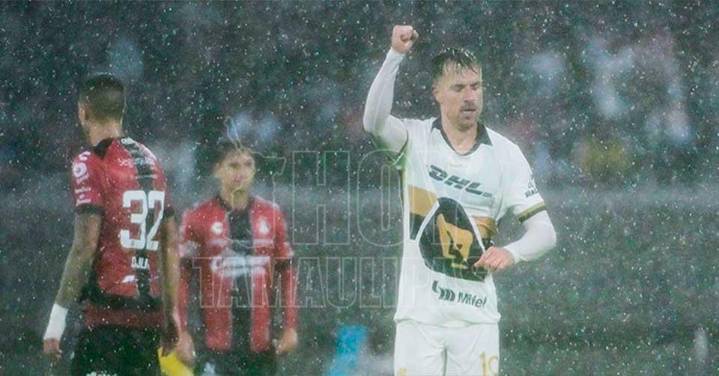 Pumas vence al Atlas con gol agónico de Aaron Ramsey