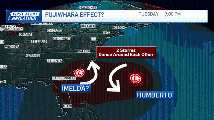 Tracking Hurricane Humberto Tropical Storm Imelda & Mass. impacts