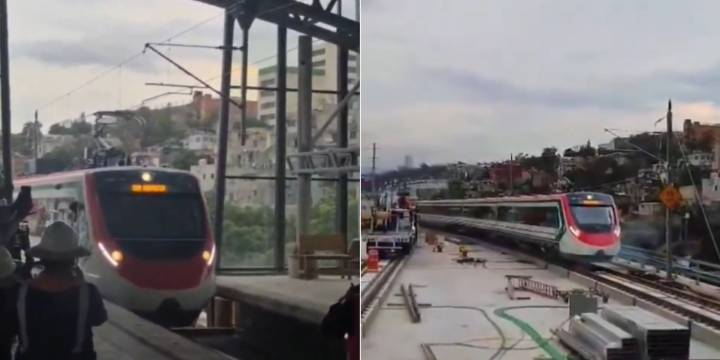 Tren Interurbano México - Toluca: así se ve el arribo de trenes a la terminal Observatorio en el inicio de las pruebas