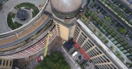 Former BBC television centre up in flames as 100 firefighters tackle blaze
