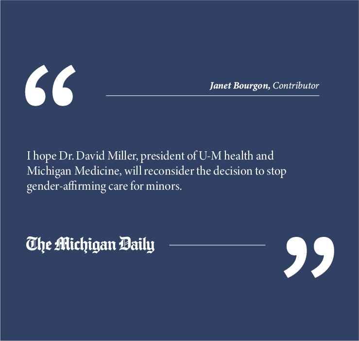 Letter to the Editor: Responding to Michigan Medicine’s gender