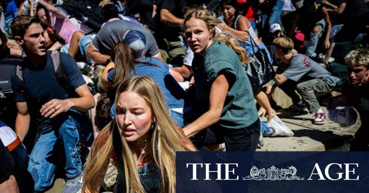 Charlie Kirk shot dead: Witnesses describe ‘mass panic’ at Utah Valley University