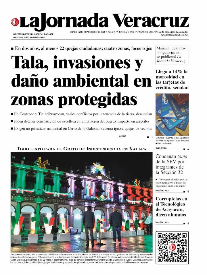 Portada del 15 de septiembre de 2025