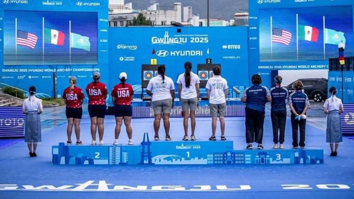 México gana medalla de oro por primera vez en Campeonato Mundial de Tiro con Arco (Video)