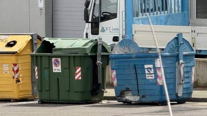Vecinos de Trobajo denuncian el estado de los contenedores