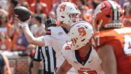 Steve Angeli injury: Syracuse quarterback exits game against Clemson with non