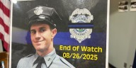 Surrounding departments support KCK Police as they honor Officer Hunter Simoncic