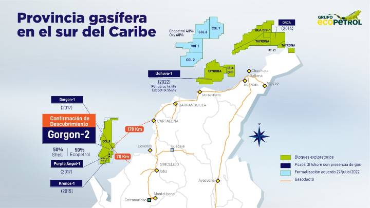 Pozo en aguas ultra profundas Gorgon-2 confirma provincia gasífera en el Caribe colombiano