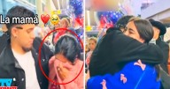 Inmigrante en Estados Unidos regresa a su país, su mamá lo recibe entre lágrimas, pero él abraza a su novia y en redes reaccionan: "Ya me dio rabia"