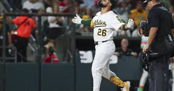 Kurtz hits 493-foot grand slam, longest MLB homer this season, as Athletics beat Reds 11