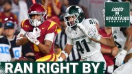 REACTION: MSU football defense TORN APART by USC; Can Jonathan Smith's squad turn this around?