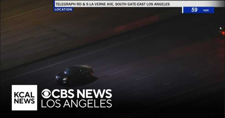 Pursuit suspect surrenders at Veterans Affairs campus in West LA