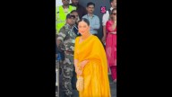 Karisma Kapoor looks breathtaking in a regal yellow saree