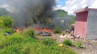 Incendio en ex relleno sanitario de Umán: policías evitan que se extienda