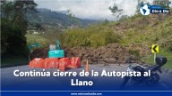 Continúa cierre de la Autopista el Llano por deslizamientos en Chipaque, Cundinamarca