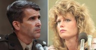 Oliver North marries Fawn Hall, his document-shredding secretary at the center of Iran