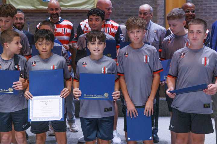 Jackson council honors state champion Little League team at town hall
