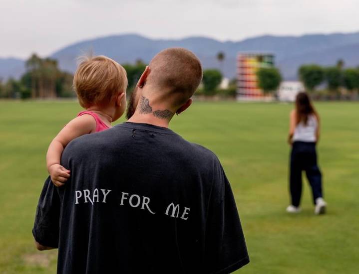 Justin Bieber Shares Intimate Pics with Wife Hailey at Coachella Venue Ahead of 2026 Headlining Performance