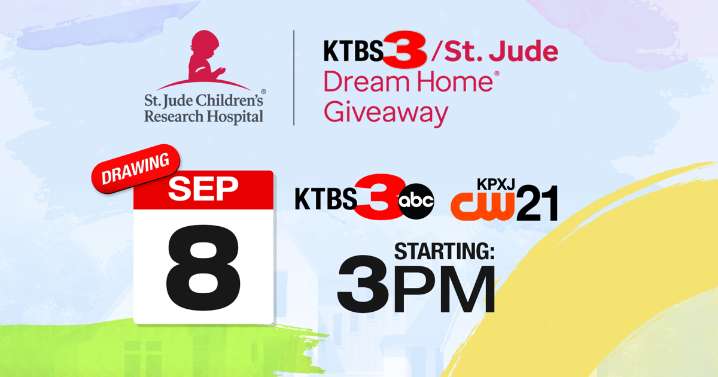 7 a.m. - Extended look inside the KTBS 3 St. Jude Dream Home ahead of Monday's big drawing