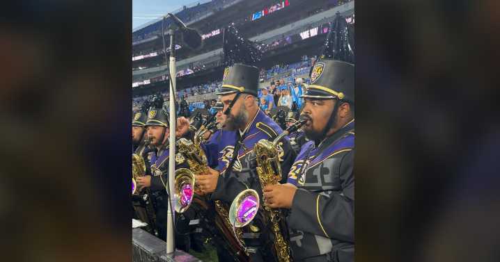 Former All-Pro Jason Kelce joins Baltimore Ravens marching band ahead of Monday's game