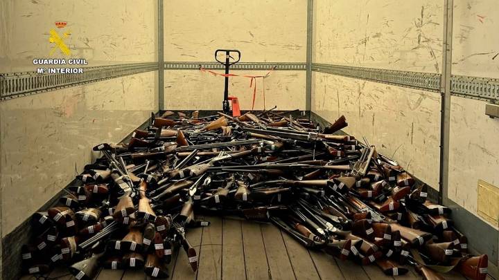 La Guardia Civil destruye 1.500 armas en Canarias: este será su destino