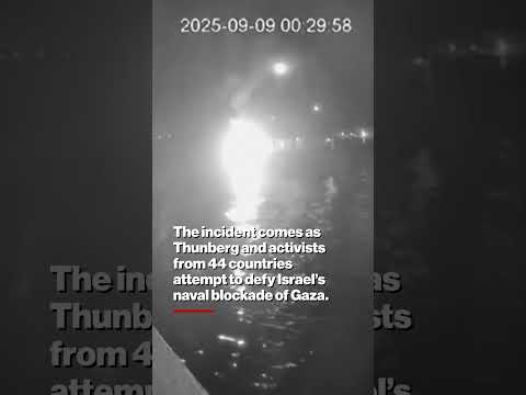 Greta Thunberg Flotilla Fire Blamed on Cigarette — NOT Drone Strike, Tunisian Officials Say #shorts