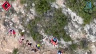 Rescatan en helicóptero a una senderista lesionada en Finestrat