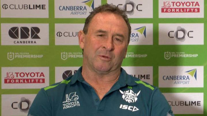 NRL 2025: Ricky Stuart press conference after Raiders loss to Dolphins, video