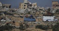 Photos of Palestinians fleeing as Israeli offensive looms over Gaza City