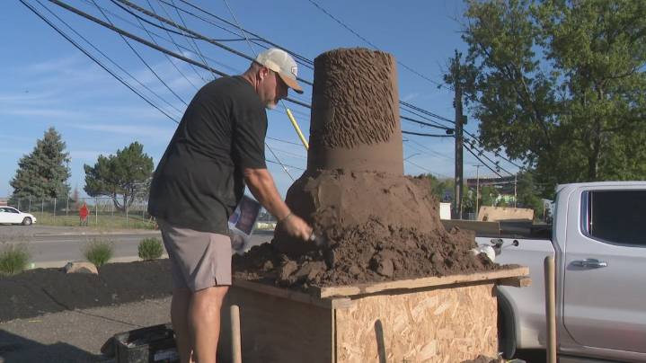 Bills fans celebrate Fitzpatrick with giant sand sculpture and look
