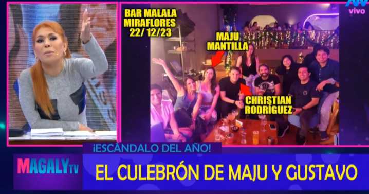 Magaly Medina expone imágenes inéditas de Maju Mantilla junto a su productor y amigos en bar de Miraflores: “Salieron a la misma hora”