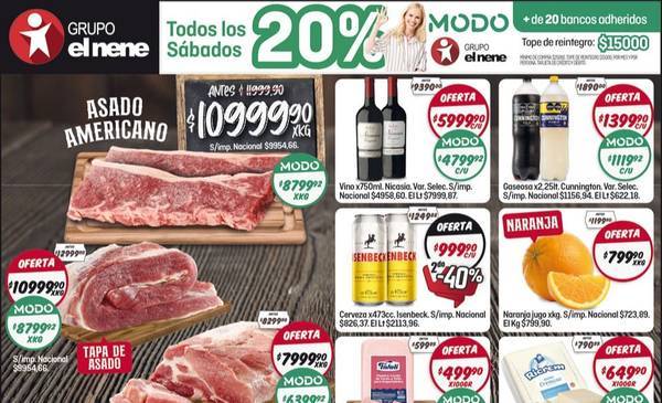 En El Nene, 20% de descuento con Modo: las ofertas para este fin de semana