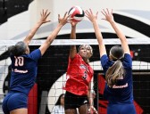 Centennial girls volleyball team sweeps shorthanded Roosevelt in Big VIII League clash