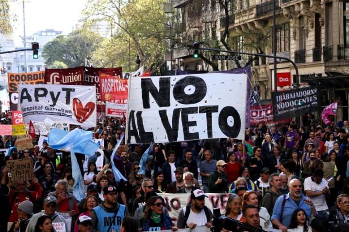 ¡Contra el ajuste de Milei! Marcha este miércoles frente al Congreso y en todo el país