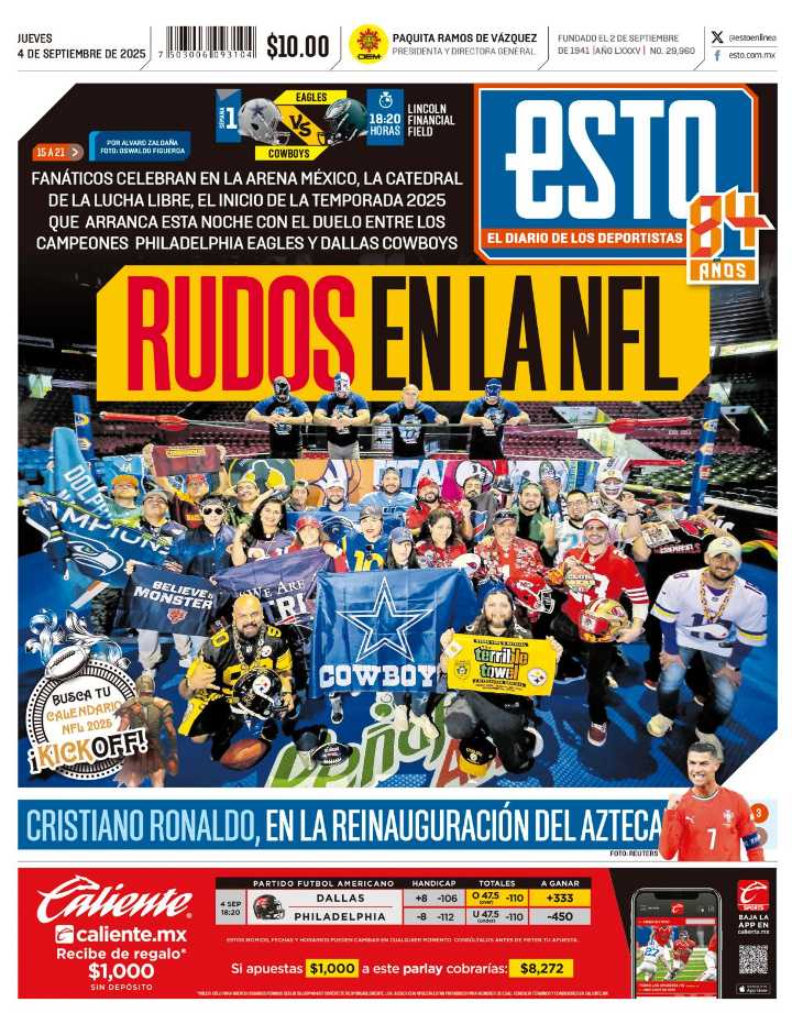 Portada ESTO 4 de septiembre de 2025