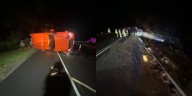 Officials: All lanes blocked on I-85 due to rollover 18-wheeler crash in Anderson Co.