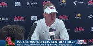 Lane Kiffin discusses #20 Ole Miss's win over Kentucky